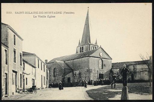 La vieille église de Saint-Hilaire-de-Mortagne.